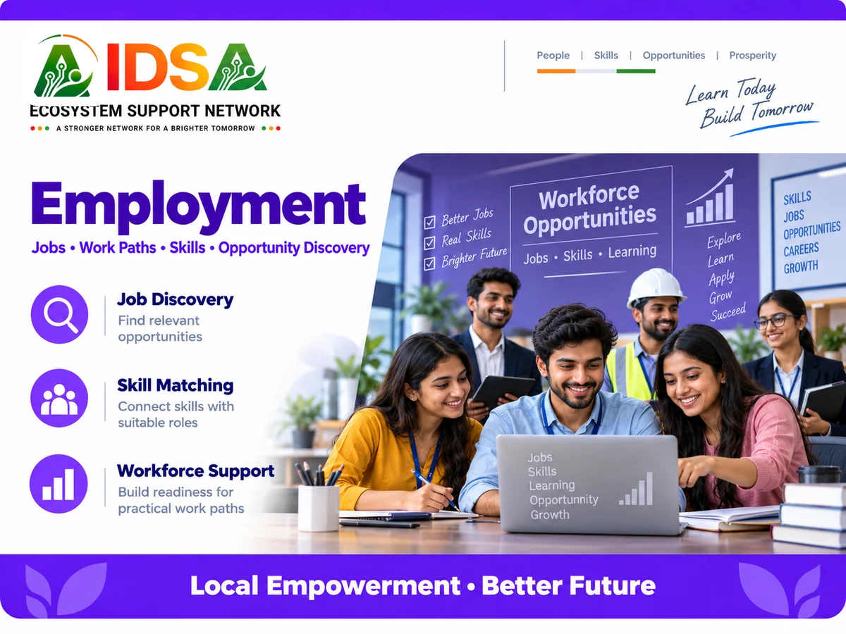 Employment | रोजगार — Jobs • Work Paths • Skills • Opportunity Discovery